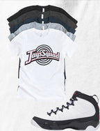 Shirt to match Jordan 9 Space Jam Black White Red OG Retro JaysSquad
