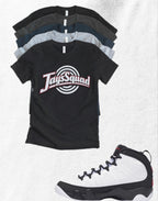 Shirt to match Jordan 9 Space Jam Black White Red OG Retro JaysSquad
