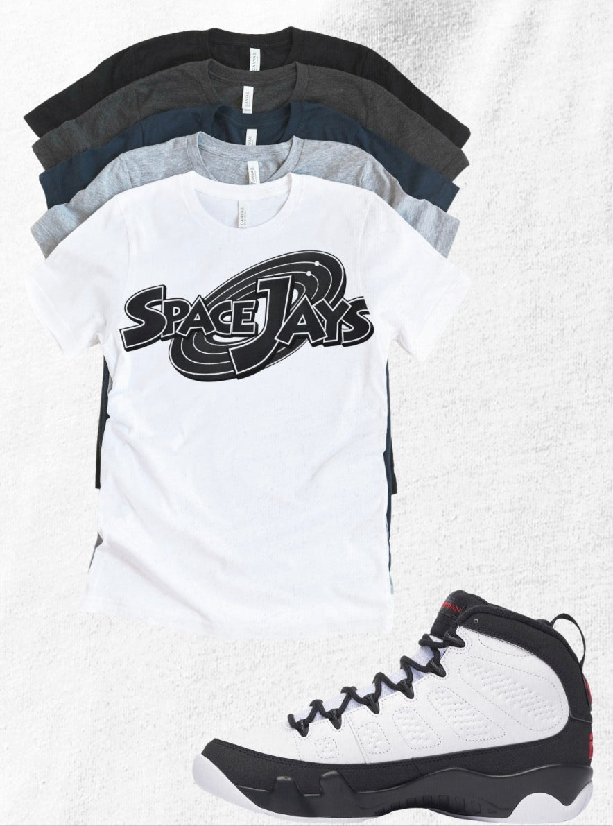 Shirt to match Jordan 9 Space Jam Black White Red OG Retro SpaceJays