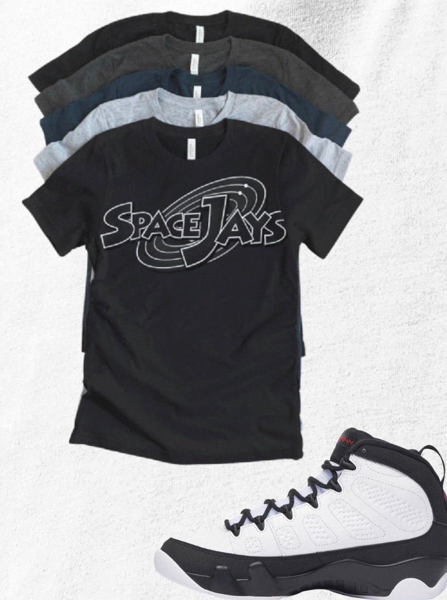 Shirt to match Jordan 9 Space Jam Black White Red OG Retro SpaceJays