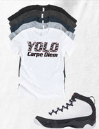 Shirt to match Jordan 9 Space Jam Black White Red OG Retro YOLO