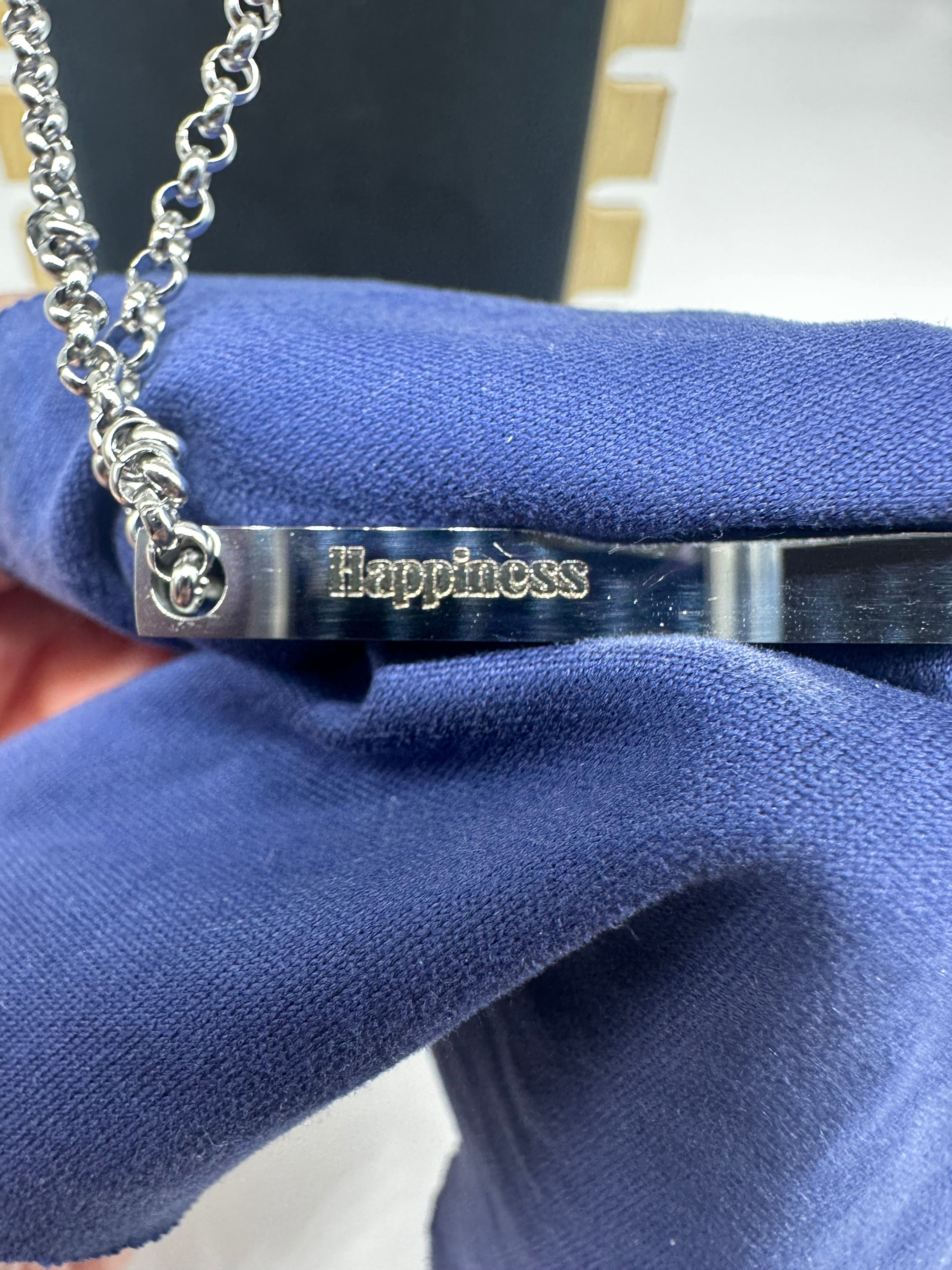 Personalized Stainless Steel Pillar Bar Necklace – Custom Engraved Minimalist Name Necklace