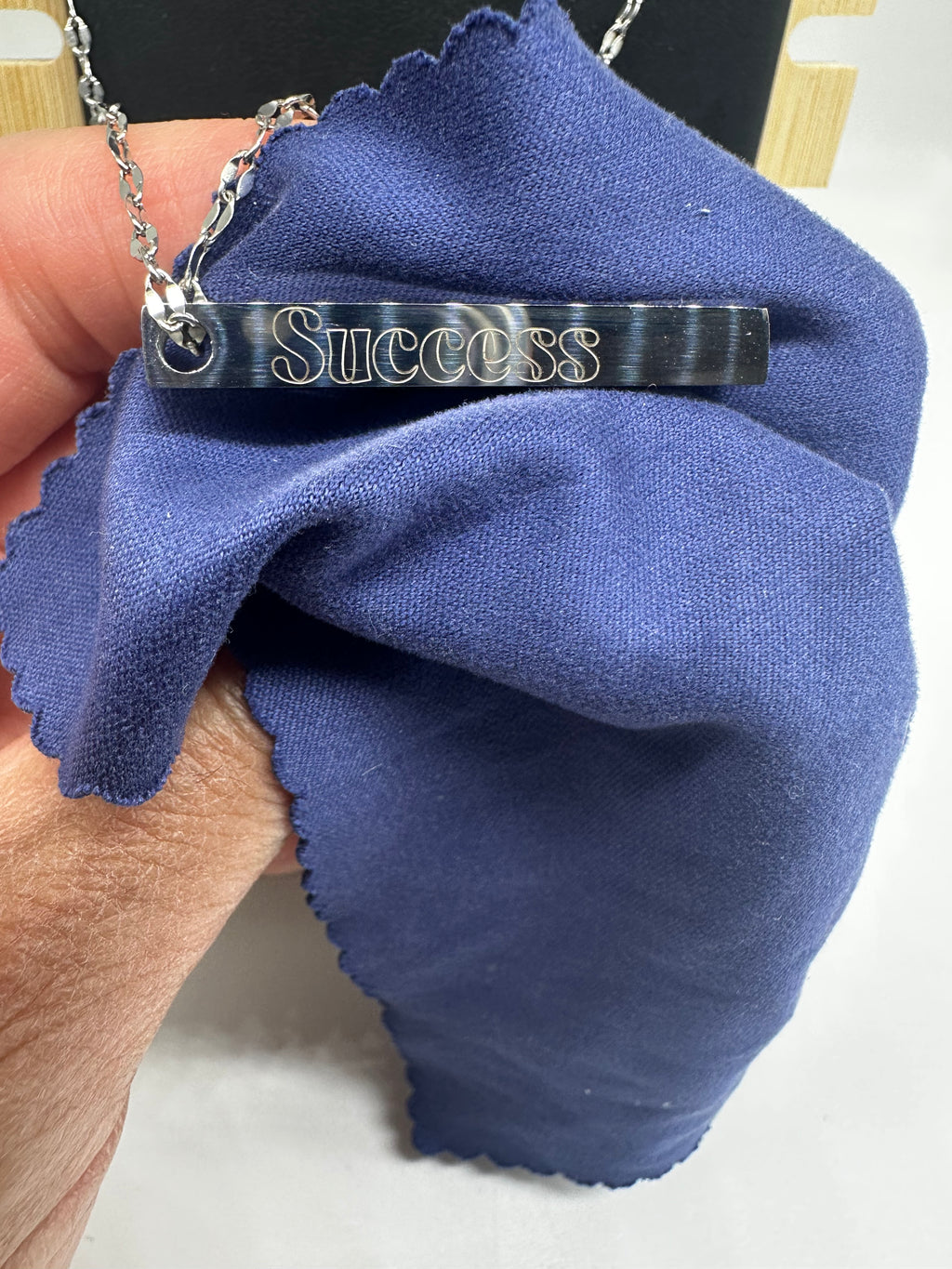 Personalized Stainless Steel Pillar Bar Necklace – Custom Engraved Minimalist Name Necklace