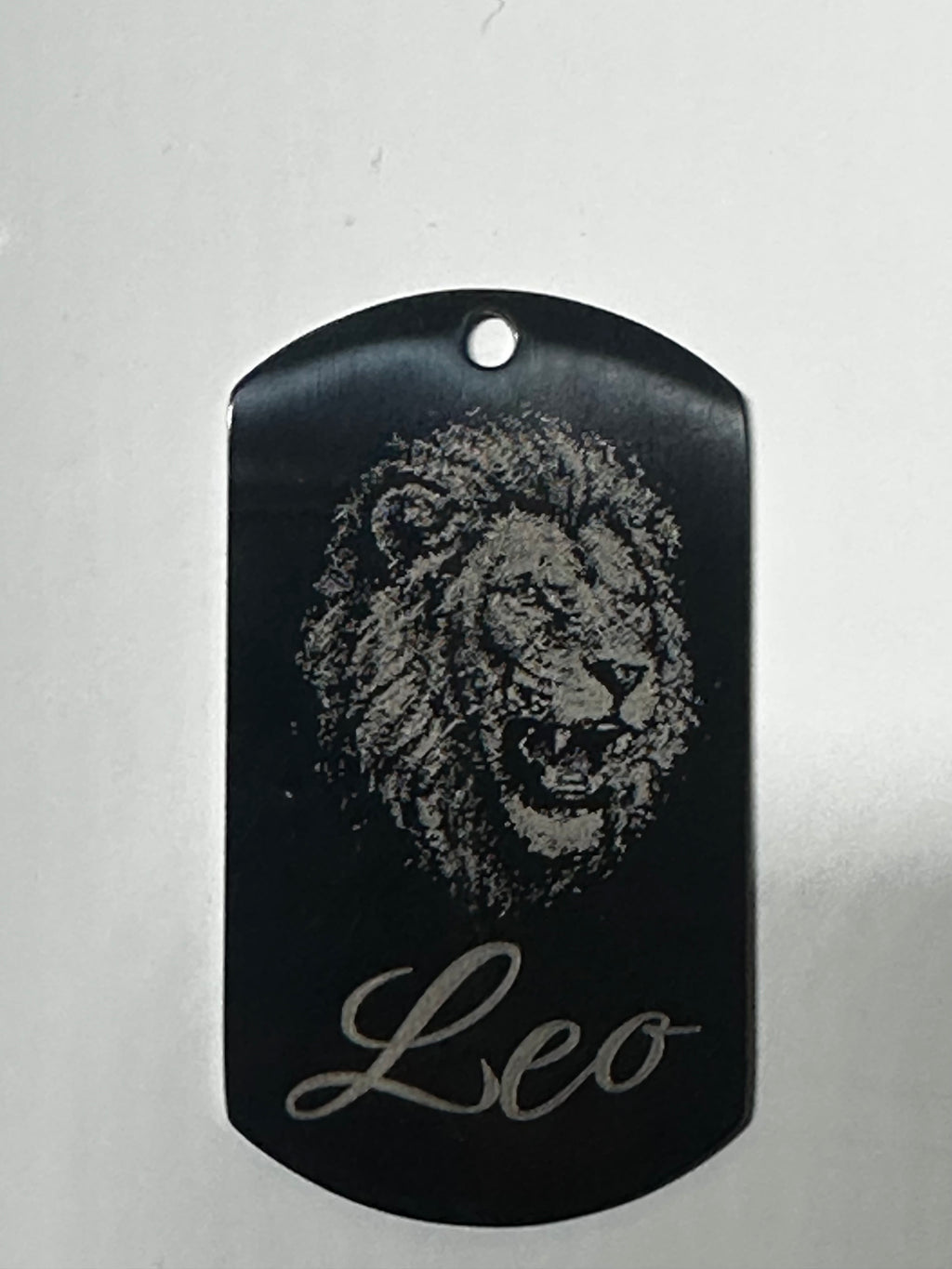 Gun Metal Steel Zodiac Dog Tag Necklace – Minimalist Astrology Jewelry