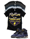 Jordan 4 Imperial Purple Flight Life Is The High Life – Lakeshow or Lay Low