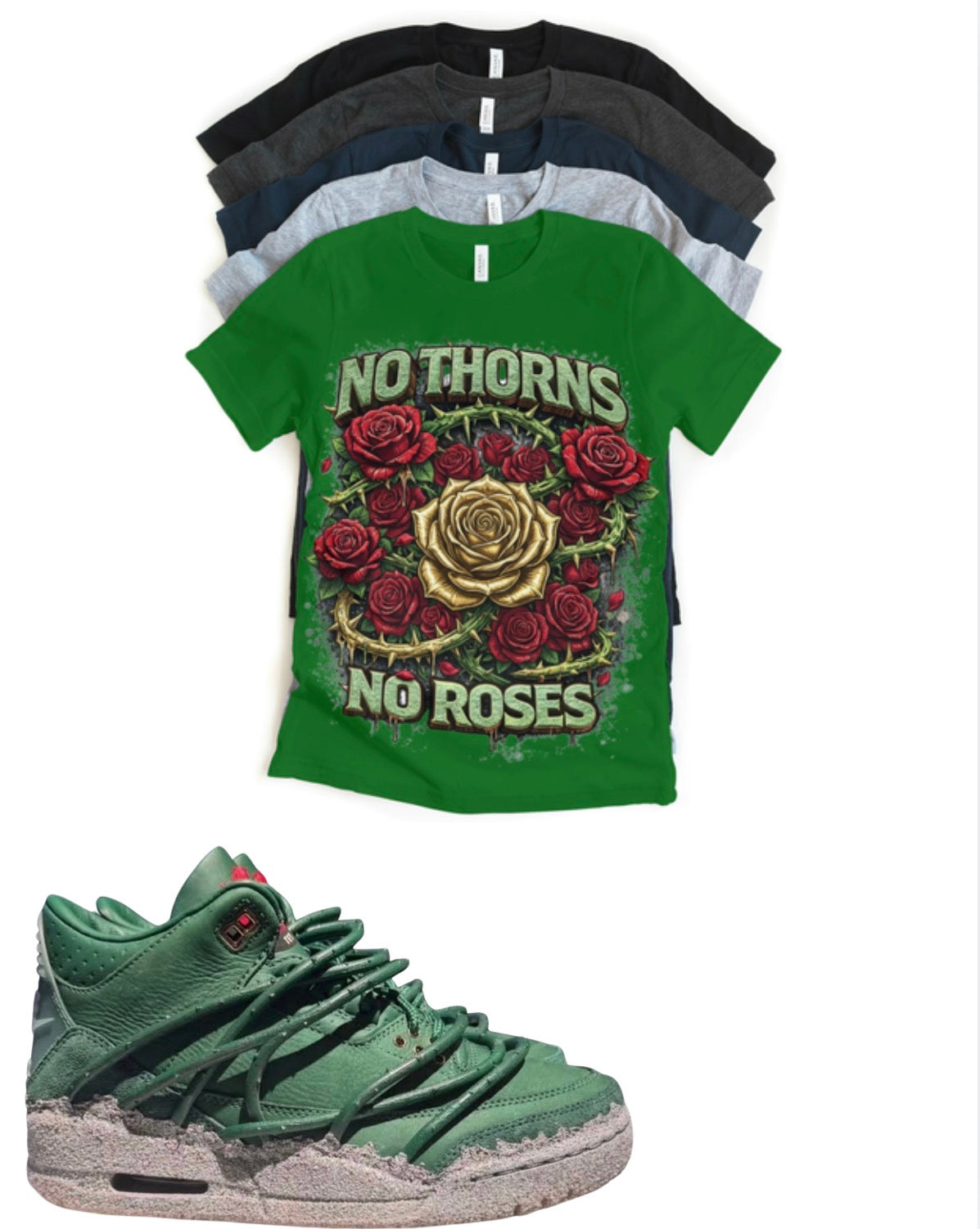 Jordan 3 Teyana Taylor No Thorns Gold Rose T-Shirt | Sneaker Match Tee