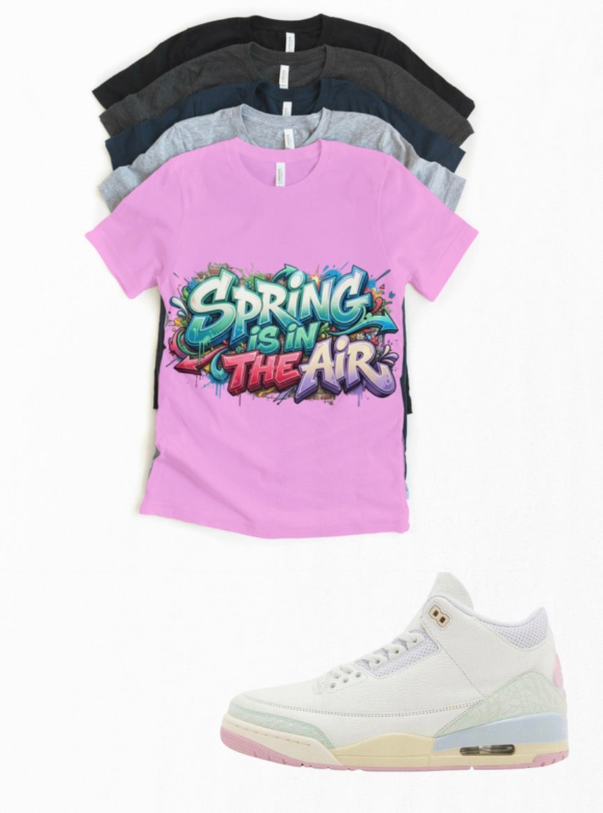Spring Is In The Air Matching T-Shirt – Sneaker Match Tee for Jordan 3 Sneakers