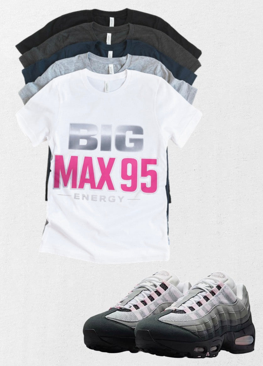 Air Max 95 Big Max Matching T-Shirt – Custom Sneaker Match Tee – 95 Streetwear Outfit Shirt – Unisex Graphic Tee