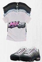 Pink Foam Air Max 95 Blended Custom Matching T-Shirt – Sneaker Match Tee – Streetwear Graphic Shirt – Unisex Fit