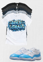 Holy Grail Jordan 11 Low UNC Matching T-Shirt – University Blue Sneaker Match Tee – UNC 11 Outfit Shirt – Unisex Streetwear (Copy) (Copy)