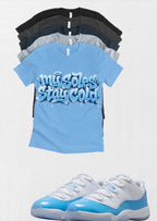 My Soles Stay Cold Jordan 11 Low UNC Matching T-Shirt – University Blue Sneaker Match Tee – UNC 11 Outfit Shirt – Unisex Streetwear (Copy)