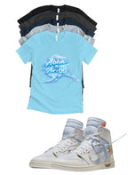 Virgil Ablogh V.A.A. Alaska Jordan 1 High OG Retro Matching T-Shirt – OG Sneaker Match Tee – Jordan 1 Outfit Shirt – Unisex Streetwear