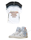 Virgil Ablogh VAA Creative Jordan 1 High x OG Retro Matching T-Shirt – OG Alaska Sneaker Match Tee – Jordan 1 Outfit Shirt – Unisex Streetwear