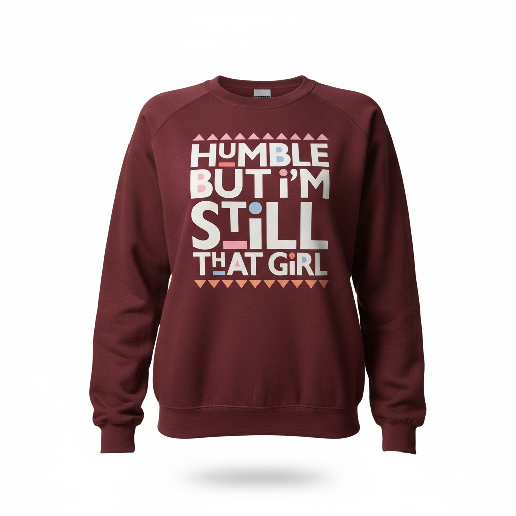 Humble That Girl Sweatshirt - Empowering Streetwear | Lavish Crafts