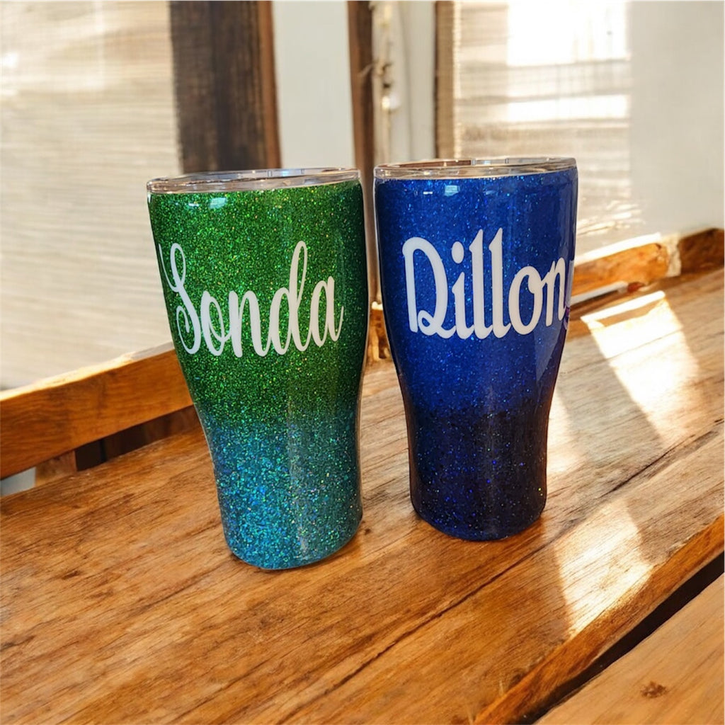 Custom Glitter Tumbler