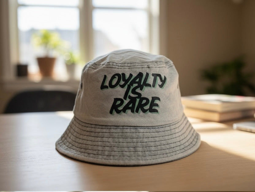 Loyalty Is Rare Light Denim Bucket Hat - Statement Accessory | Lavish Crafts