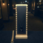 Gun Metal Steel Zodiac Dog Tag Necklace – Minimalist Astrology Jewelry