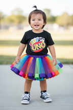 UNO Toddler Tutu Outfit Set – Birthday, Easter, Memorial Day & Game Party Outfit