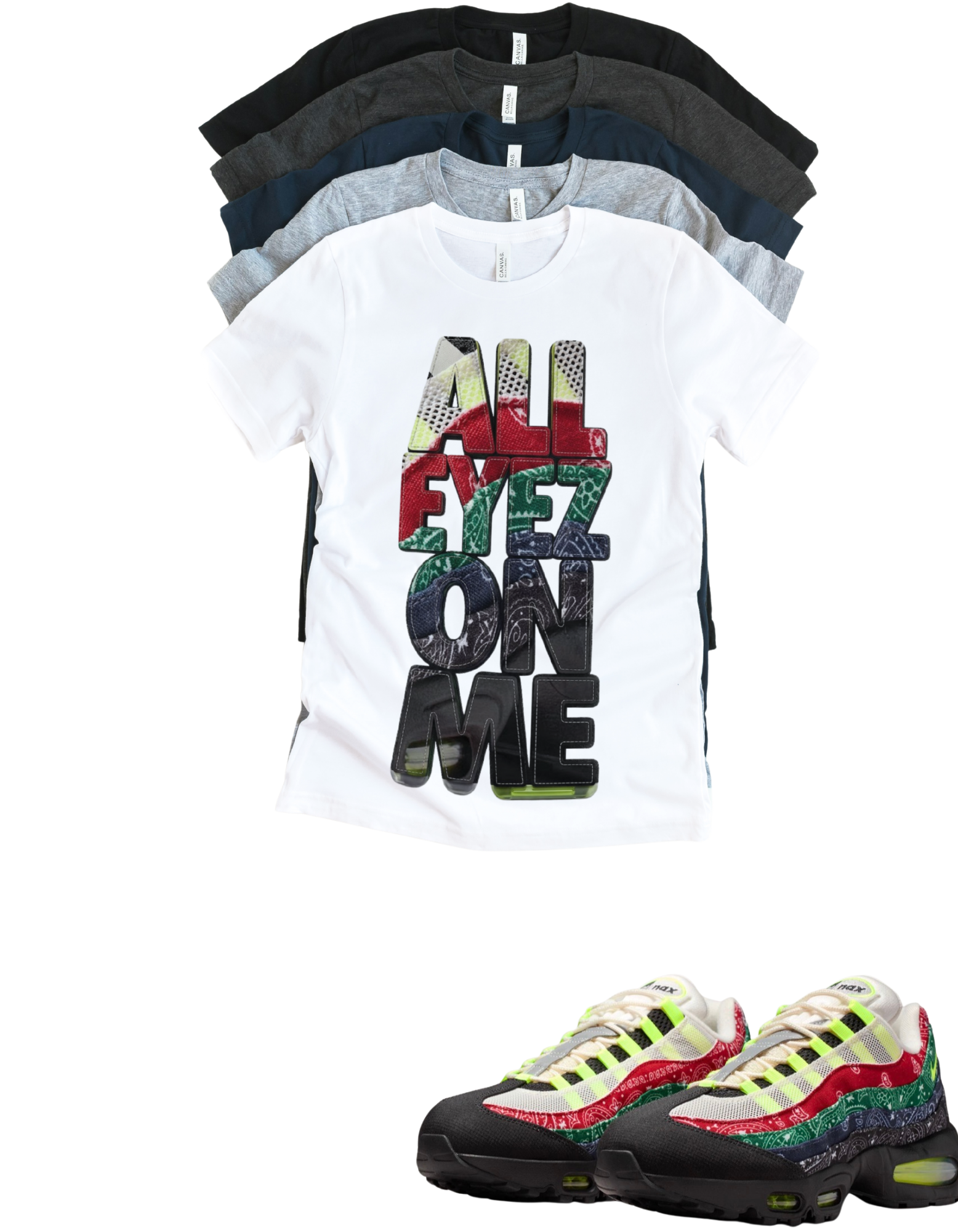 Air Max 95 Paisley All Eyes On Me Unisex Match T-Shirt – Bold Streetwear Statement Tee