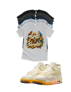 Jordan 4 Birds of Paradise matching T-shirt sneaker head tee