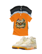 Jordan 4 Birds of Paradise matching T-shirt sneaker head tee