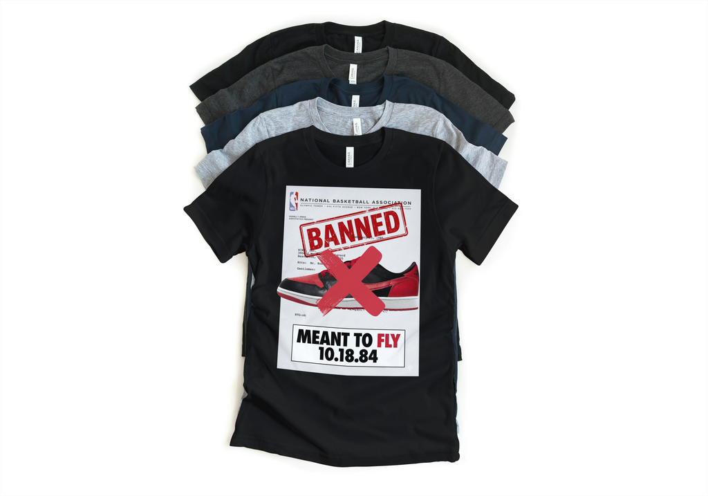 Jordan 1 Banned Letter OG Retro– OG Sneakerhead Match Tee – Jordan 1 Outfit Shirt – Unisex Streetwear