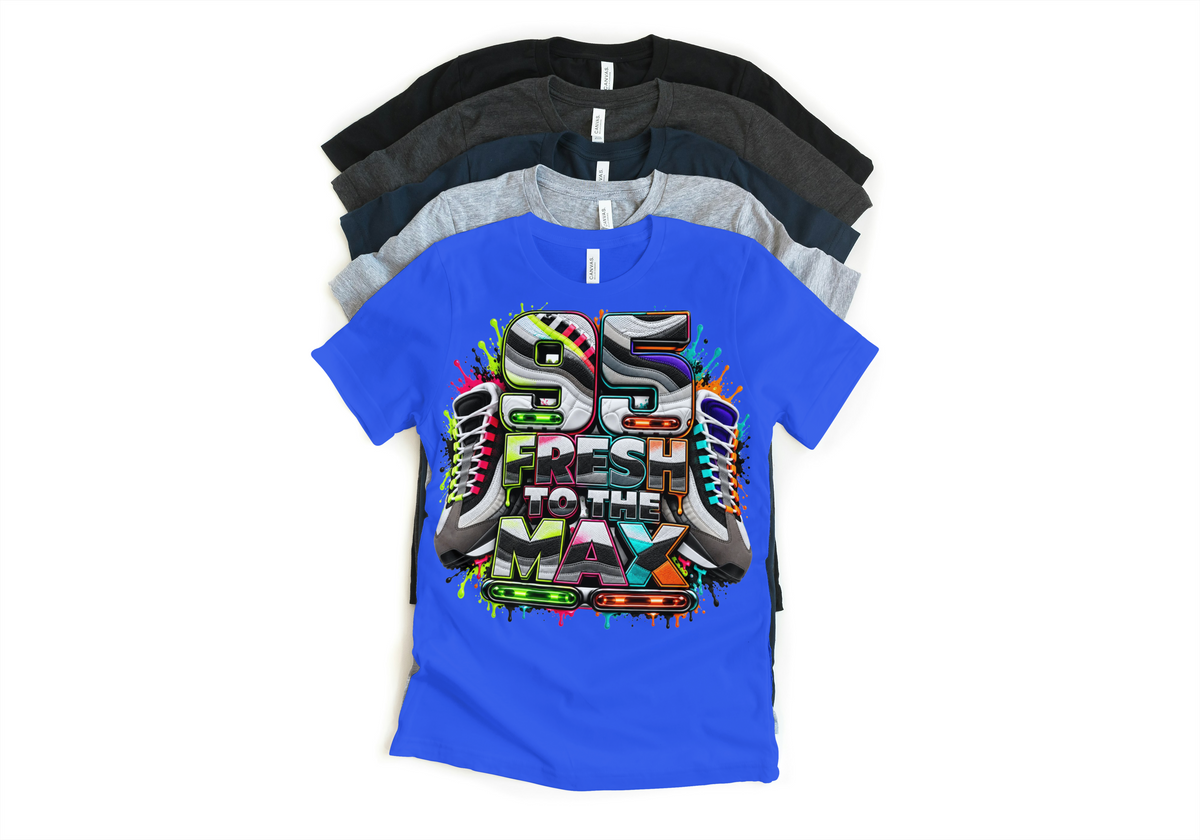 Max 95 BB OG Multi Greedy Fresh to the Max Retro Matching T-Shirt – Unisex Sneaker Tee