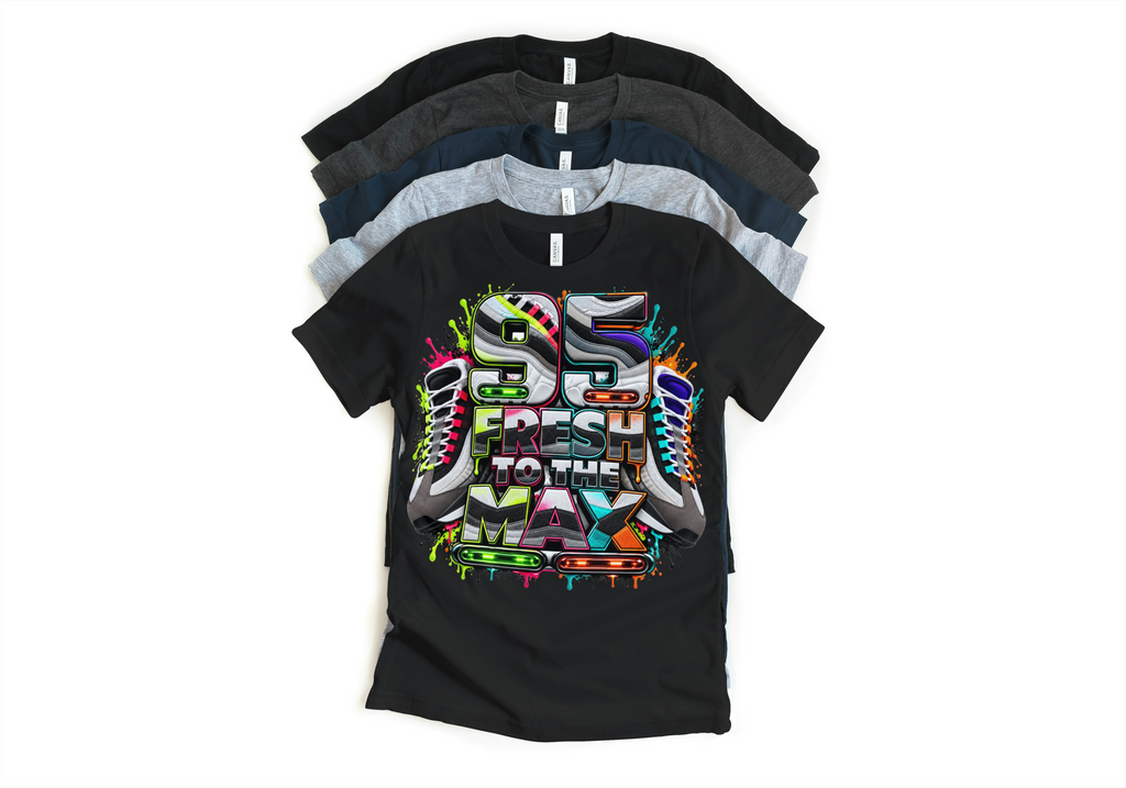 Max 95 BB OG Multi Greedy Fresh to the Max Retro Matching T-Shirt – Unisex Sneaker Tee