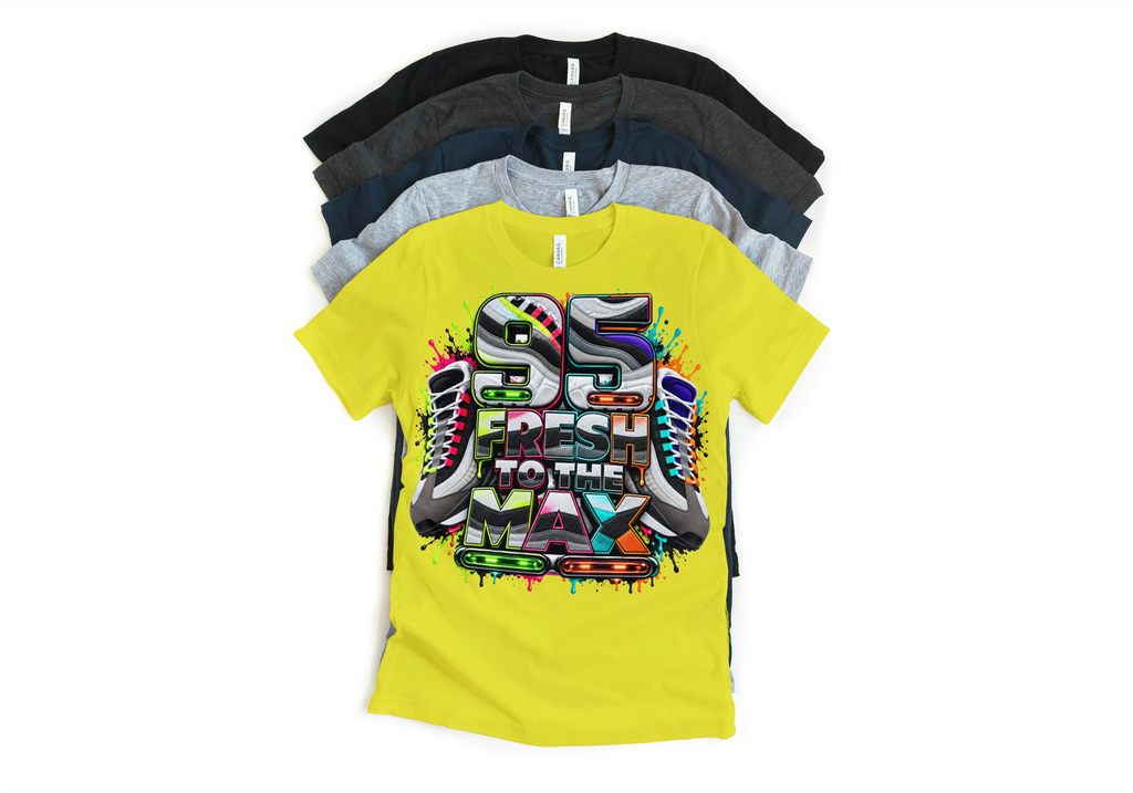 Max 95 BB OG Multi Greedy Fresh to the Max Retro Matching T-Shirt – Unisex Sneaker Tee