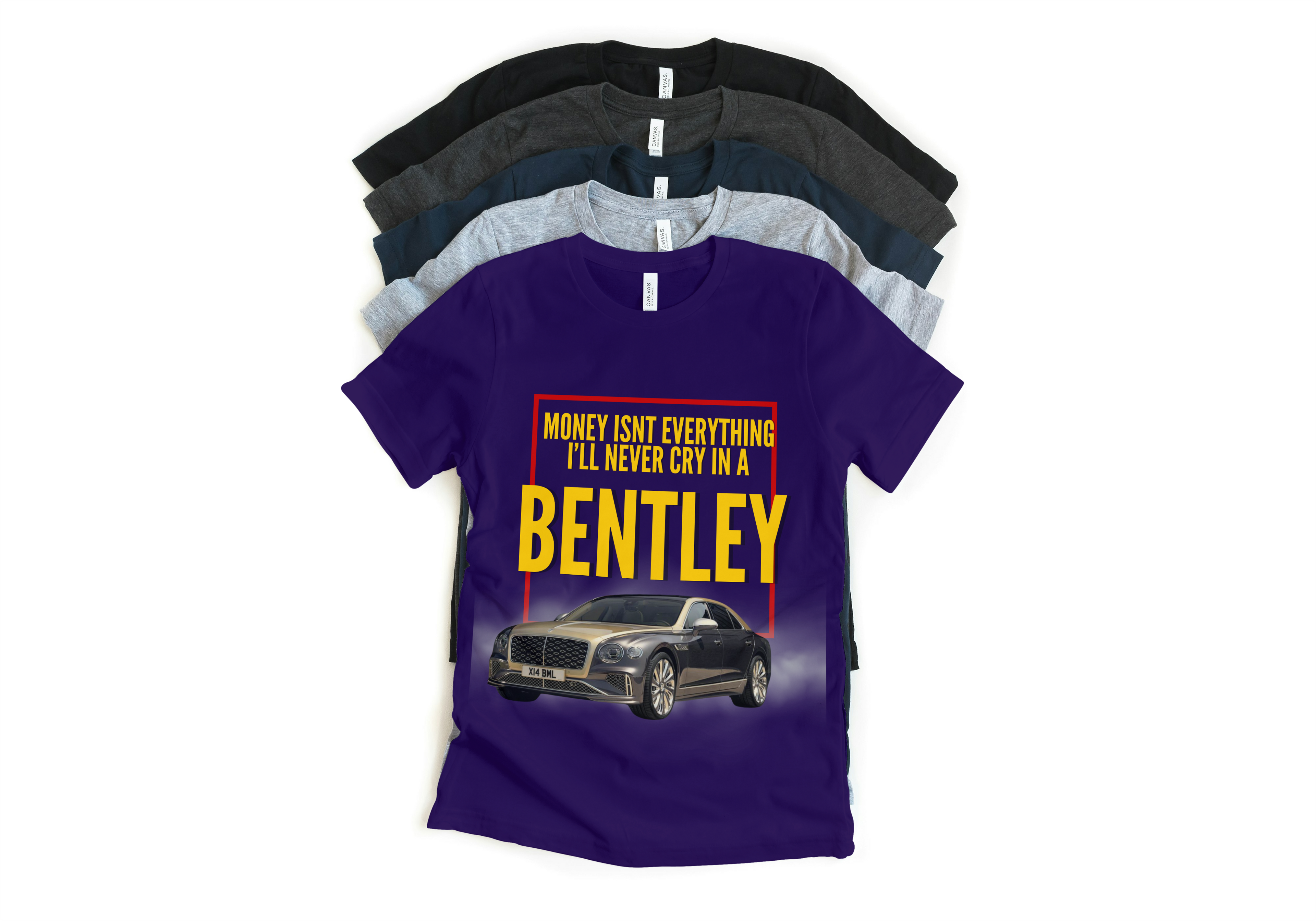 Never Cry in a Bentley Tee - Luxury Motivation Shirt | Lavish Crafts