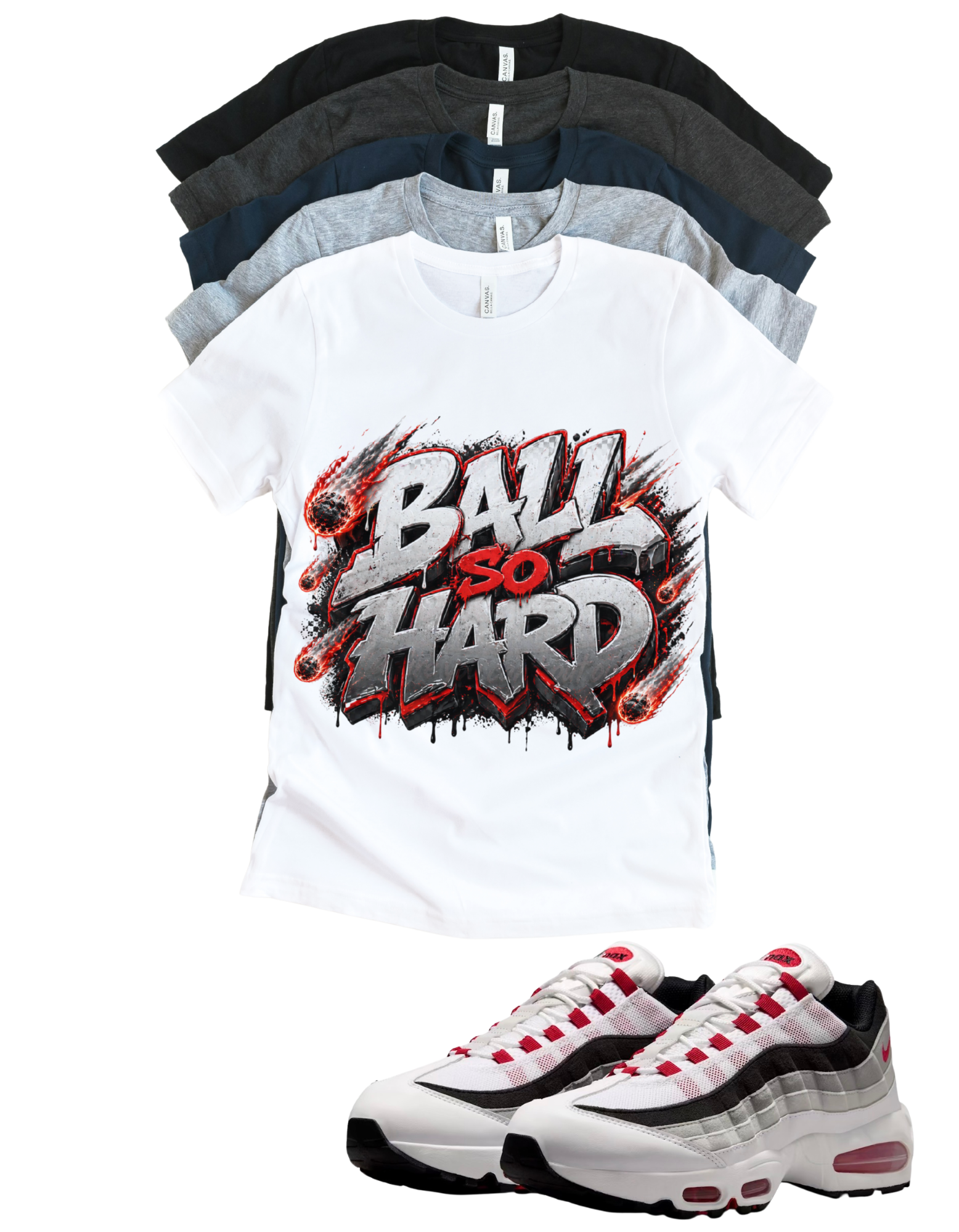 Air Max 95 Comet Ball So Hard Matching T-Shirt – Unisex Sneaker Tee