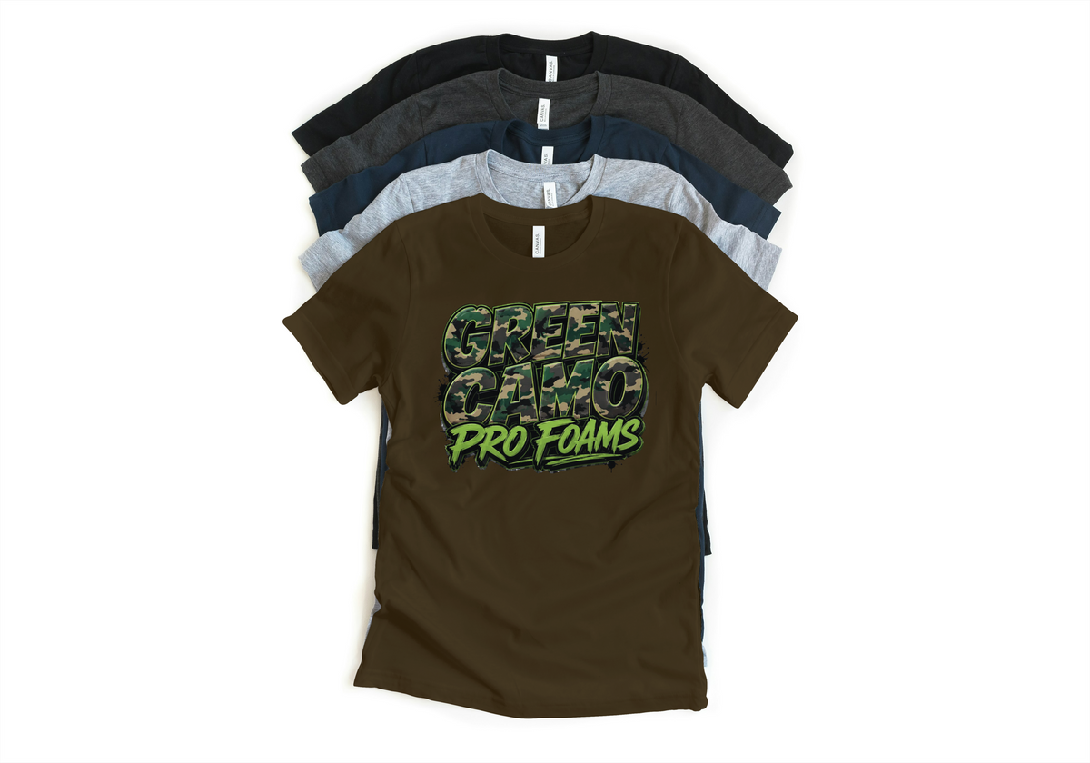 Pro Foams Penny Unisex T-Shirt – Foamposite Green Camo Matching Sneaker Tee
