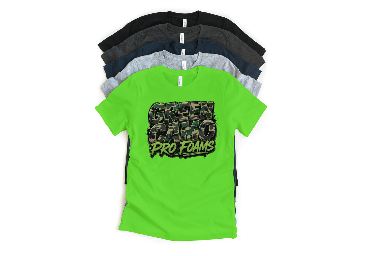 Pro Foams Penny Unisex T-Shirt – Foamposite Green Camo Matching Sneaker Tee