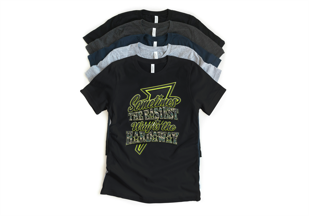 Penny Easiest Way Unisex T-Shirt – Foamposite Green Camo Matching Sneaker Tee