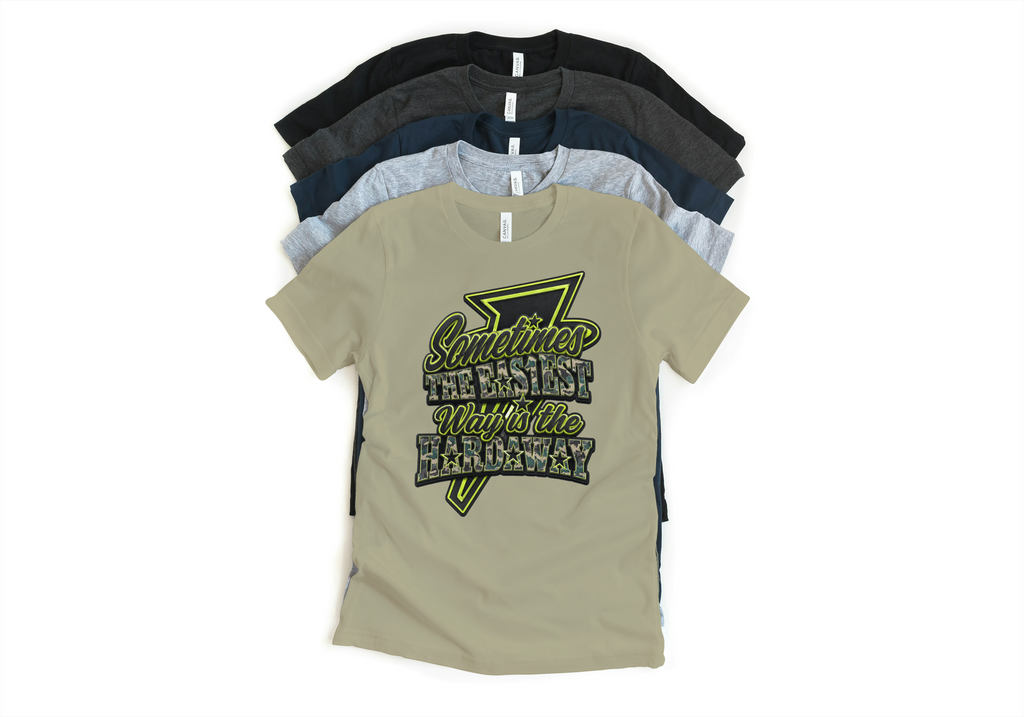Penny Easiest Way Unisex T-Shirt – Foamposite Green Camo Matching Sneaker Tee