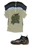 Penny Easiest Way Unisex T-Shirt – Foamposite Green Camo Matching Sneaker Tee