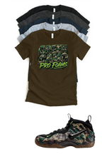 Pro Foams Penny Unisex T-Shirt – Foamposite Green Camo Matching Sneaker Tee