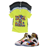 Jordan 7 Miro Dope As Hell matching T-shirt sneaker head tee