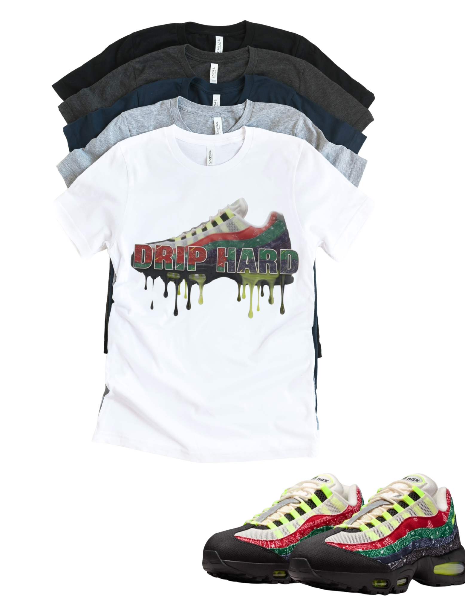 Air max 95 Paisley Drip Hard Unisex T-Shirt – Streetwear Tee for Heavy Drip Energy