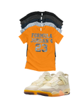Jordan 4 Birds of Paradise Formula 23 matching T-shirt sneaker head tee