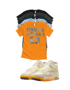 Jordan 4 Birds of Paradise Formula 23 matching T-shirt sneaker head tee