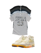 Jordan 4 Birds of Paradise Formula 23 matching T-shirt sneaker head tee