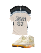 Jordan 4 Birds of Paradise Formula 23 matching T-shirt sneaker head tee