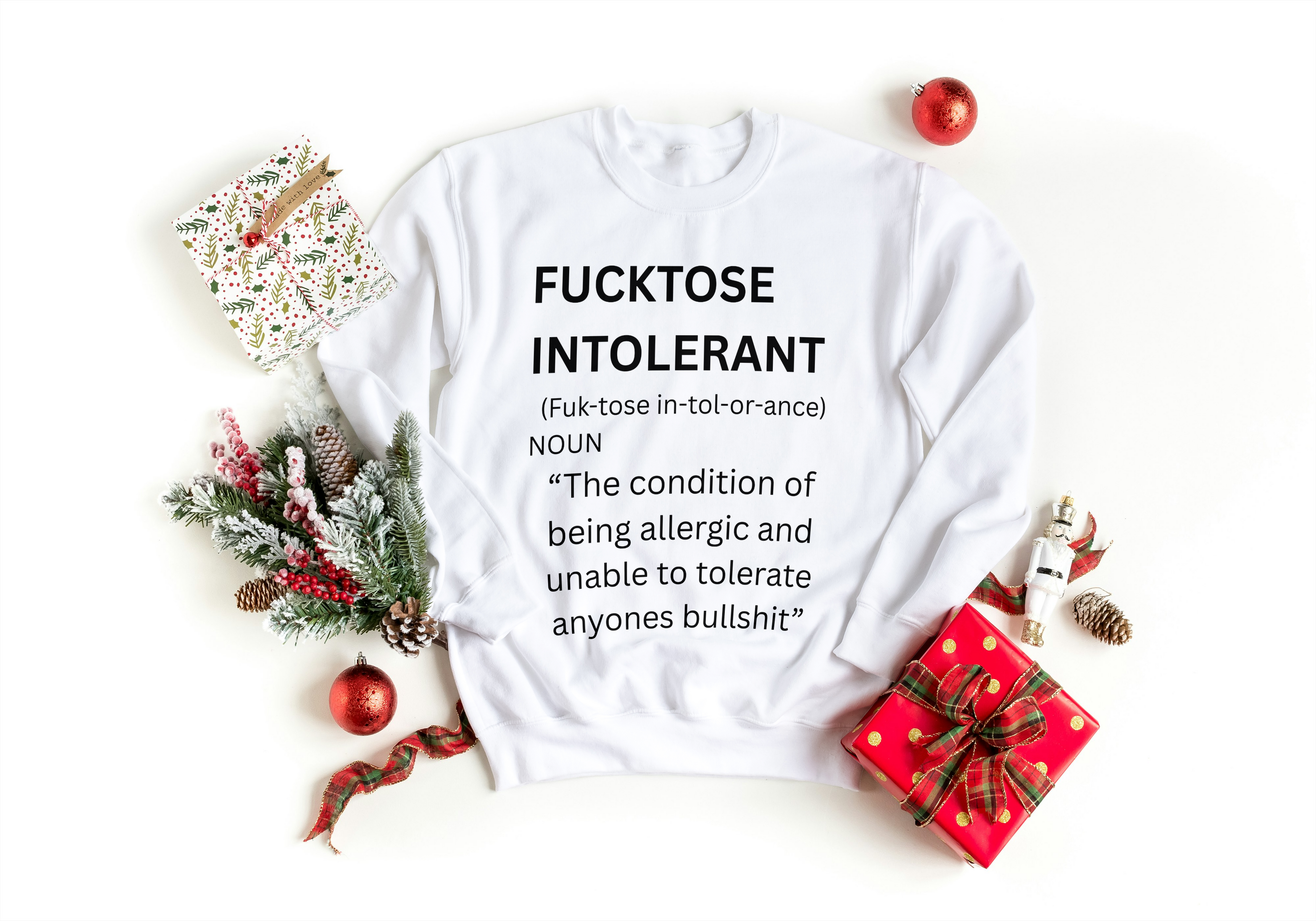 Fucktose Intolerant Sweatshirt - Funny Mood Apparel | Lavish Crafts
