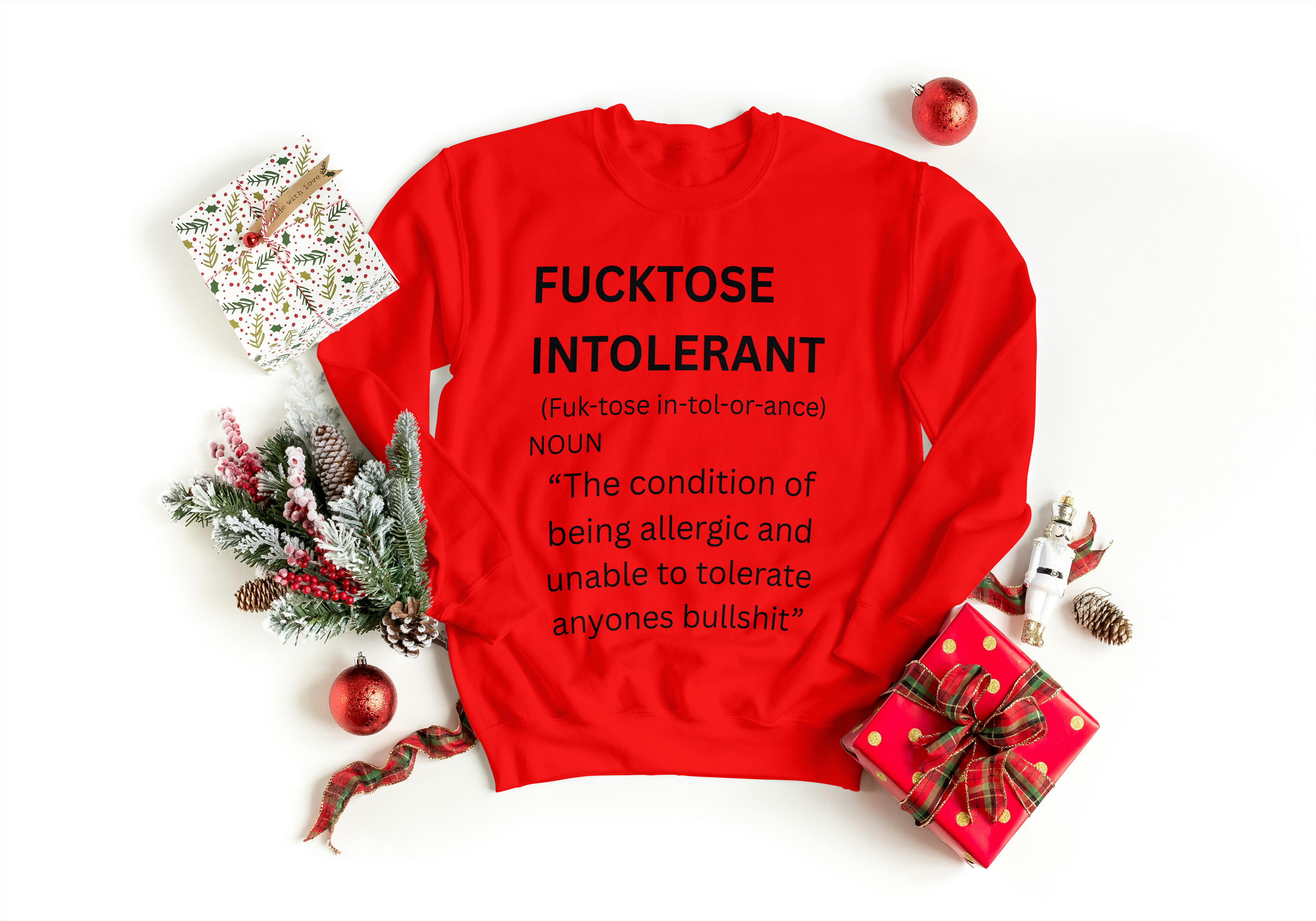Fucktose Intolerant Sweatshirt - Funny Mood Apparel | Lavish Crafts