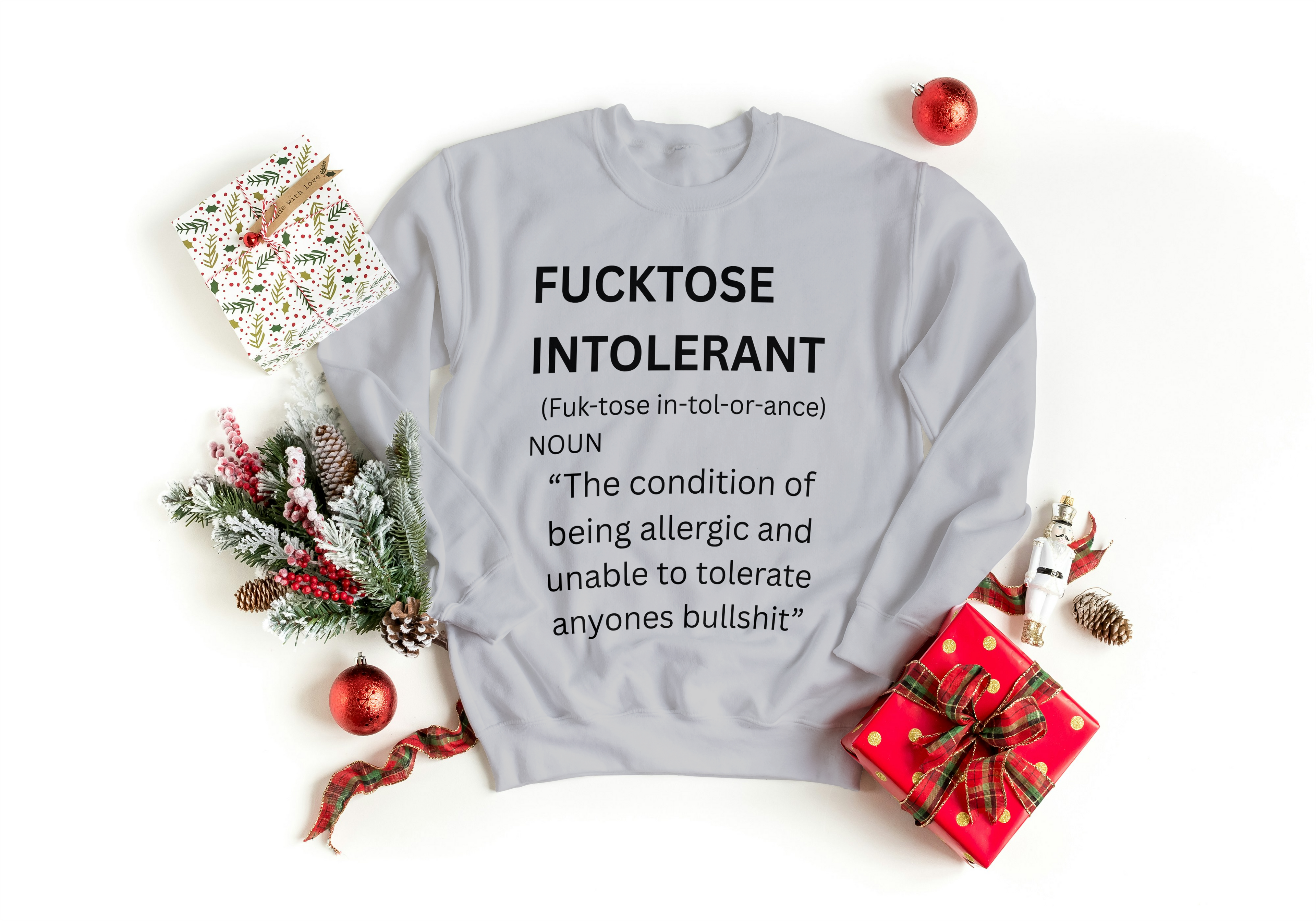 Fucktose Intolerant Sweatshirt - Funny Mood Apparel | Lavish Crafts