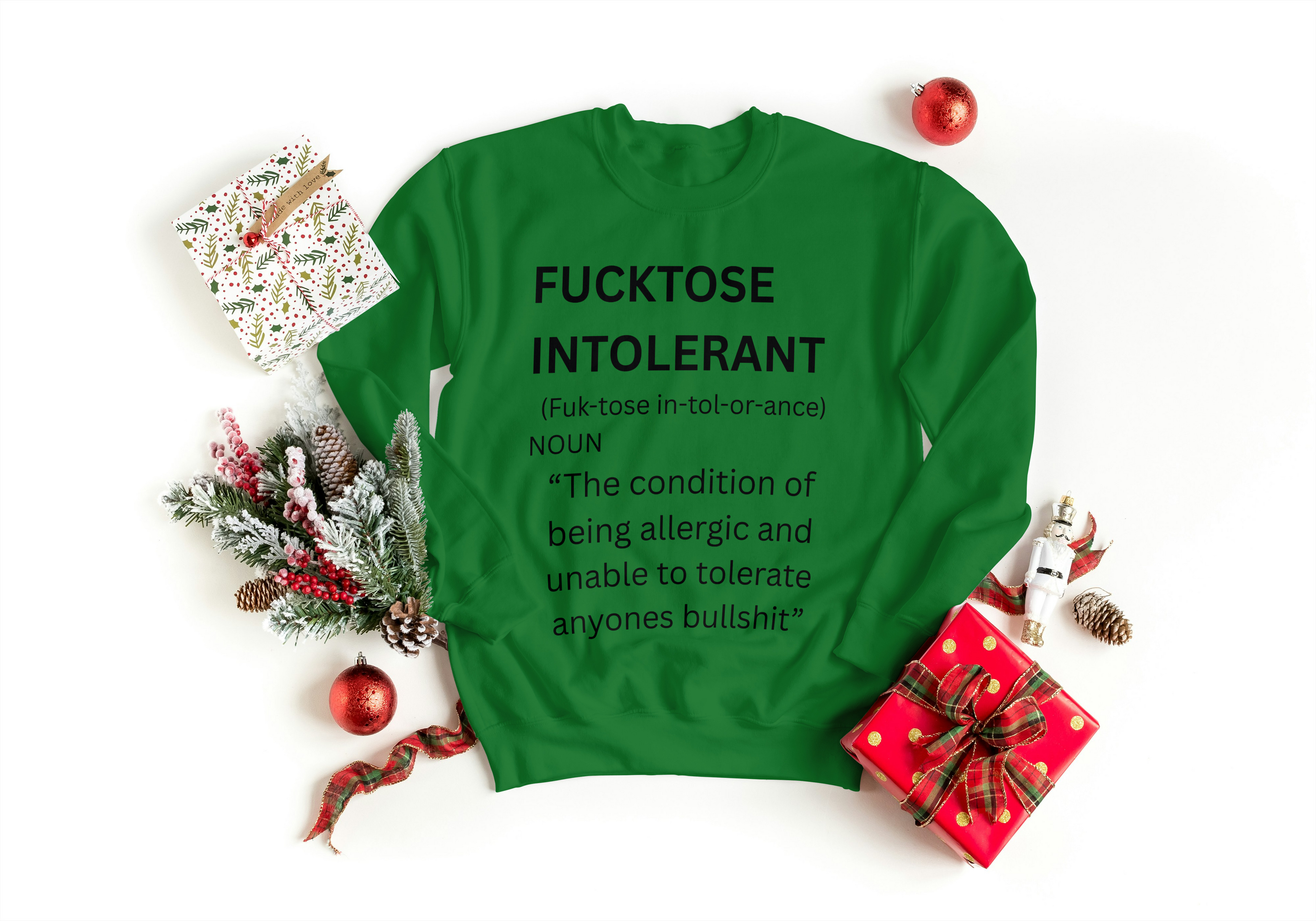 Fucktose Intolerant Sweatshirt - Funny Mood Apparel | Lavish Crafts