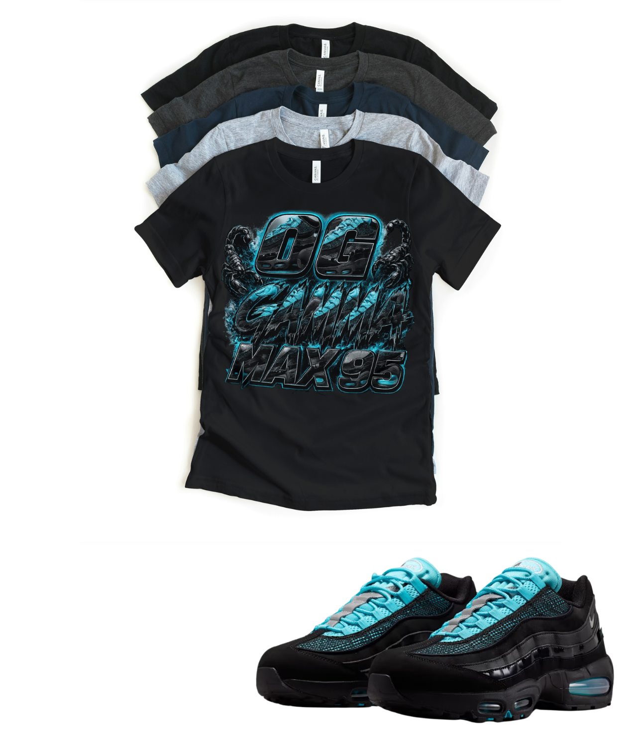 Max BB OG 95 Scorpion Gamma Retro Matching T-Shirt – Unisex Sneaker Tee