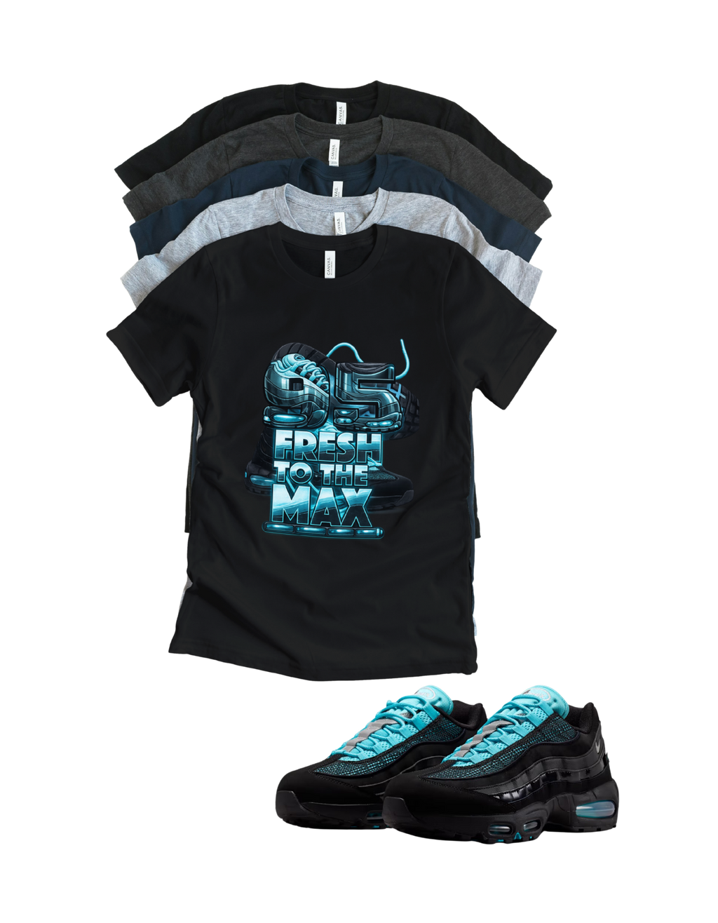 Max BB OG 95 Scorpion Fresh to the Max Retro Matching T-Shirt – Unisex Sneaker Tee