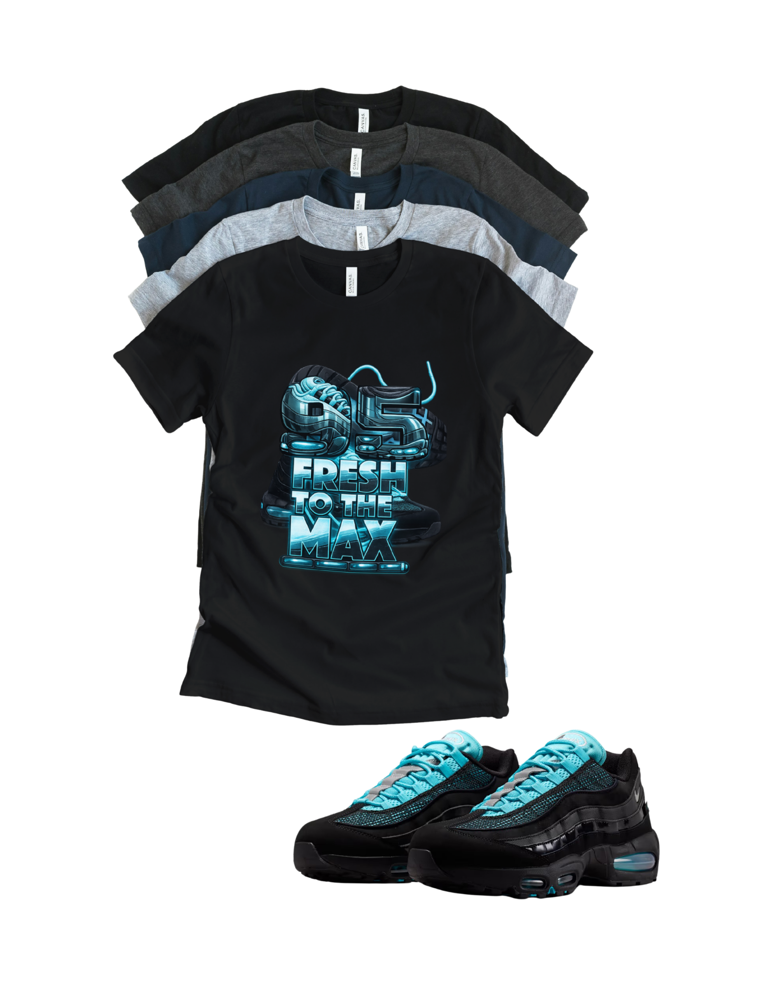 Max BB OG 95 Scorpion Fresh to the Max Retro Matching T-Shirt – Unisex Sneaker Tee
